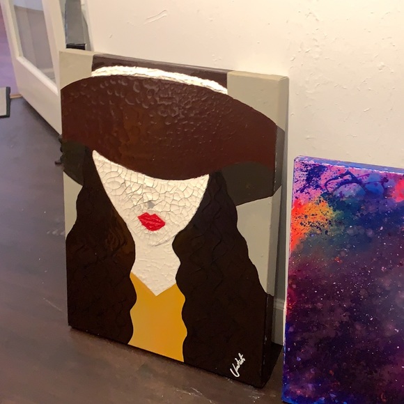 Thousand pieces of love mix media on canvas - Picture 2 of 5